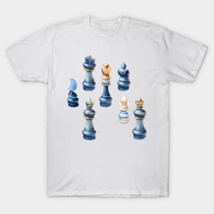 Unique Chessboard in Watercolors T-Shirt